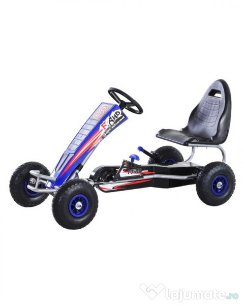GO Kart cu pedale pt copii 6-15 ani, Kinderauto F8-3, roti Gonflabile