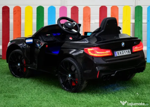Masinuta electrica pentru copii Bmw M5 2x 45W, baterie detasabila 12V