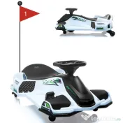 Kart electric Kinderauto BJSX2328 180W 24V cu CASCA, Genunchiere 