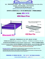 Pat metalic single-1 pers.-rezistent și durabil - La preț promoțional! 