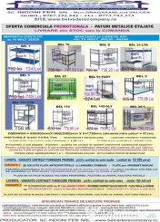 OFERTĂ PROMO– Pat Metalic Etajat Model BEL 1 – Direct de la Producător