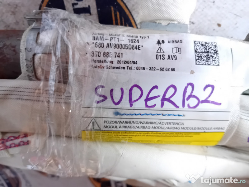 Airbag cortina stanga Skoda Superb 2 2012