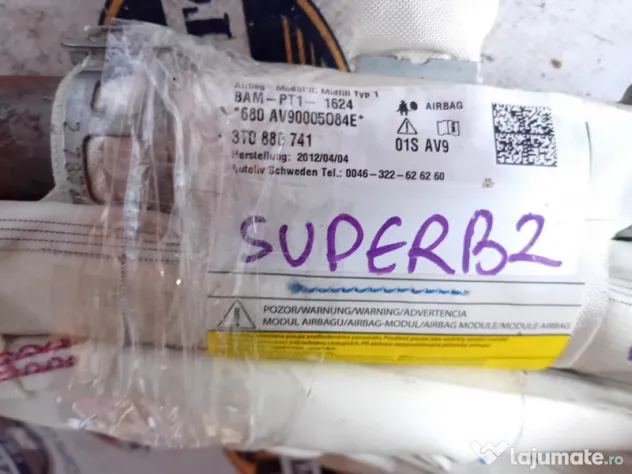 Airbag cortina stanga Skoda Superb 2 2012