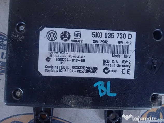 Modul bluetooth Volkswagen Jetta 2012