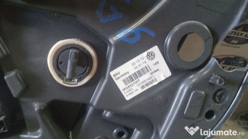 Macara geam dreapta fata Volkswagen Golf 5 2010