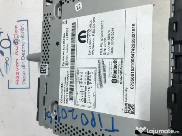 CD Player Fiat Tipo 2016