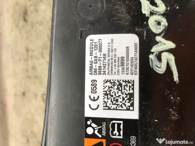 Airbag scaun dreapta fata Opel Astra K 2015