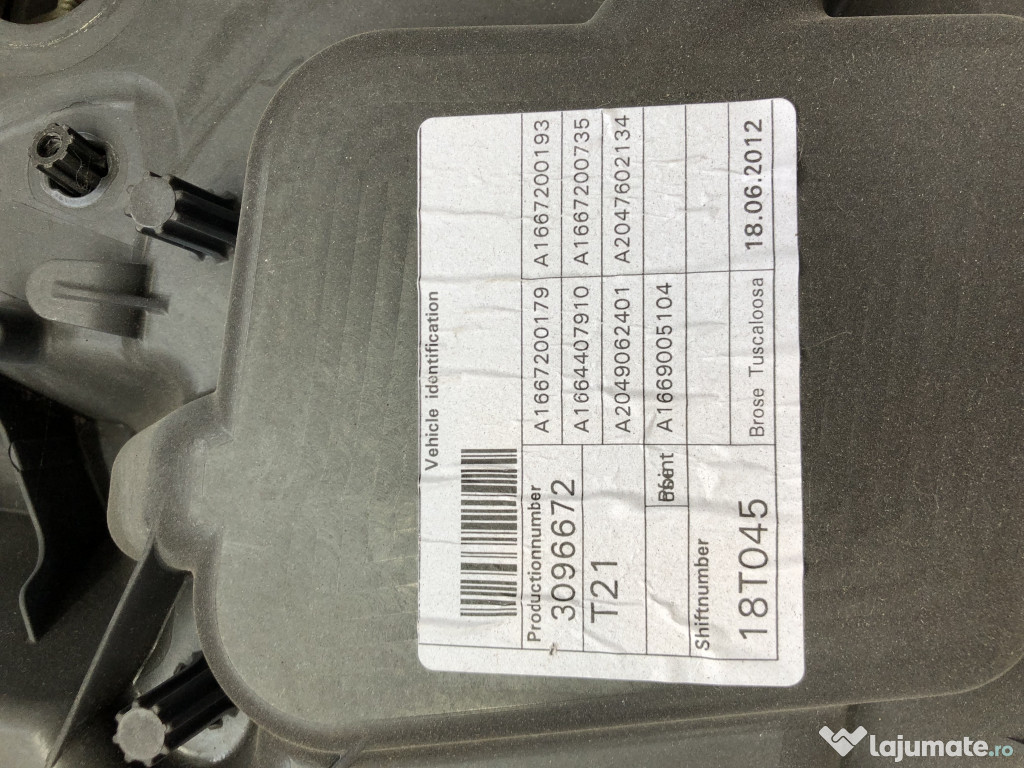 Macara geam stanga fata Mercedes ML 2012