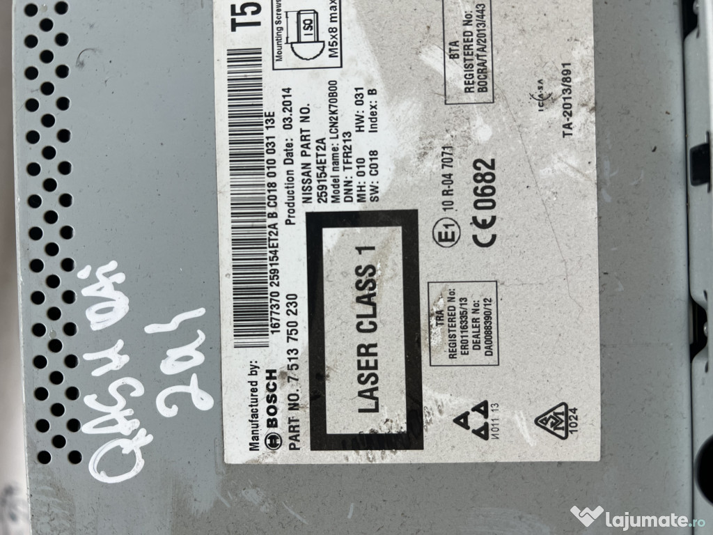 Navigatie Nissan Qashqai 2014