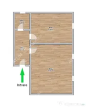 Spatiu de birouri decomandat 2 camere in zona centrala din S 
