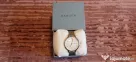 Ceas Skagen Argintiu cu bratara metalica cu model plasa si cristale
