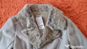 Geaca piele intoarsa imblanita PIMKIE 
