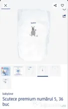 Scutece babylove premium, numărul 5, 36 buc. 10 - 16 kg