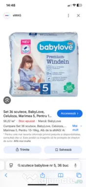 Scutece babylove premium, numărul 5, 36 buc. 10 - 16 kg