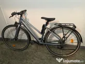 Bicicletă de oraș Elops LD 500 cadru jos gri 