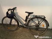 Bicicletă de oraș Elops LD 500 cadru jos gri 