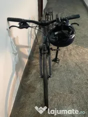 Bicicletă de oraș Elops LD 500 cadru jos gri 