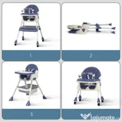 Scaun de masa si joaca pentru copii Kinderplay blue 