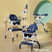 Scaun de masa si joaca pentru copii Kinderplay blue 