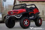 Masinuta electrica Mercedes unimog standard 2x45w 12v #rosu