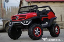 Masinuta electrica Mercedes unimog standard 2x45w 12v #rosu