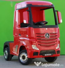 Camion electric pentru copii Mercedes Actros 4x4 24V 7Ah RED
