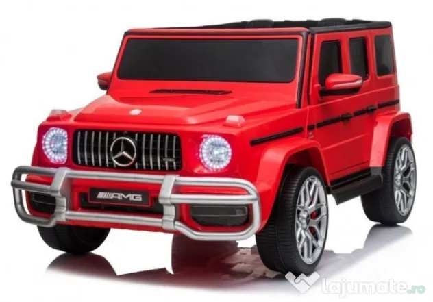 Masinuta electrica Mercedes G63 XXL 180W 12V PREMIUM #Rosu