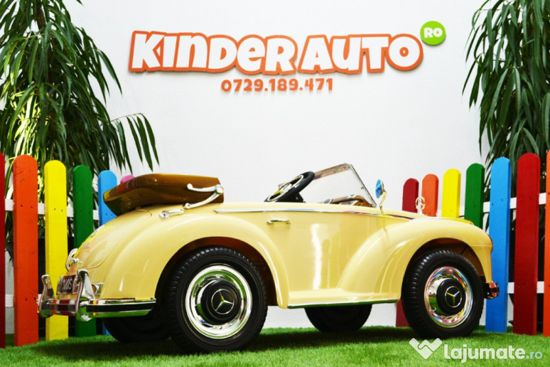 Masinuta electrica Mercedes 300S 12V 2x45W PREMIUM #Bej