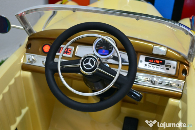 Masinuta electrica Mercedes 300S 12V 2x45W PREMIUM #Bej