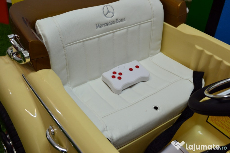 Masinuta electrica Mercedes 300S 12V 2x45W PREMIUM #Bej