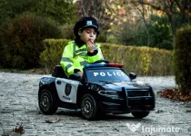 Masinuta electrica de politie Kinderauto BJC666 2x35W 12V