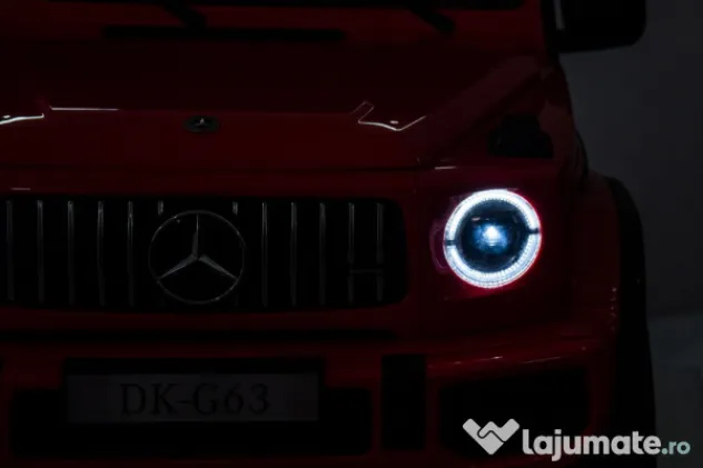 Masinuta electrica Mercedes G63 4x4 putere 800W 24V, 14Ah, Mp3 #RED