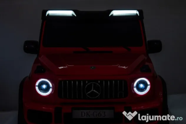 Masinuta electrica Mercedes G63 4x4 putere 800W 24V, 14Ah, Mp3 #RED