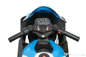 Motocicleta electrica BMW HP4 2x 45W 12V cu roti moi, scaun tapitat 