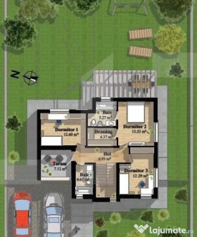 Privelista panoramica! Casa individuala, 139mp utili, teren