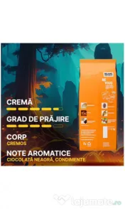 Cafea boabe, Revigo Arabica si Robusta, Beans Republic, 1 kg 