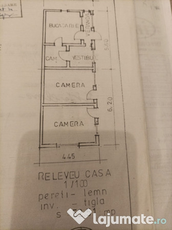 Casa 3 camere beci,garaj,teren 500mp,15m stradal.Vălenii de Munte