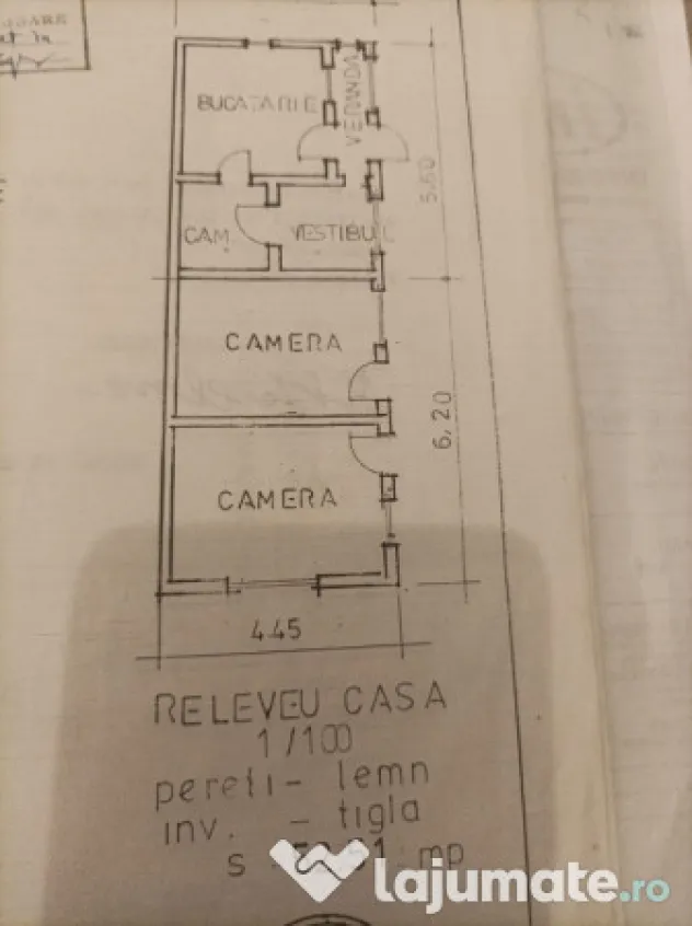 Casa 3 camere beci,garaj,teren 500mp,15m stradal.Vălenii de Munte