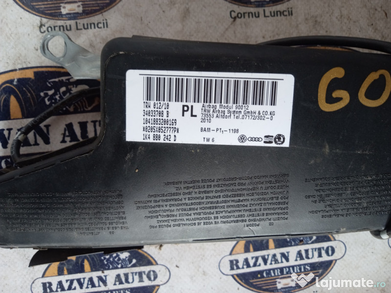 Airbag scaun dreapta fata Volkswagen Golf 5 Plus 2010
