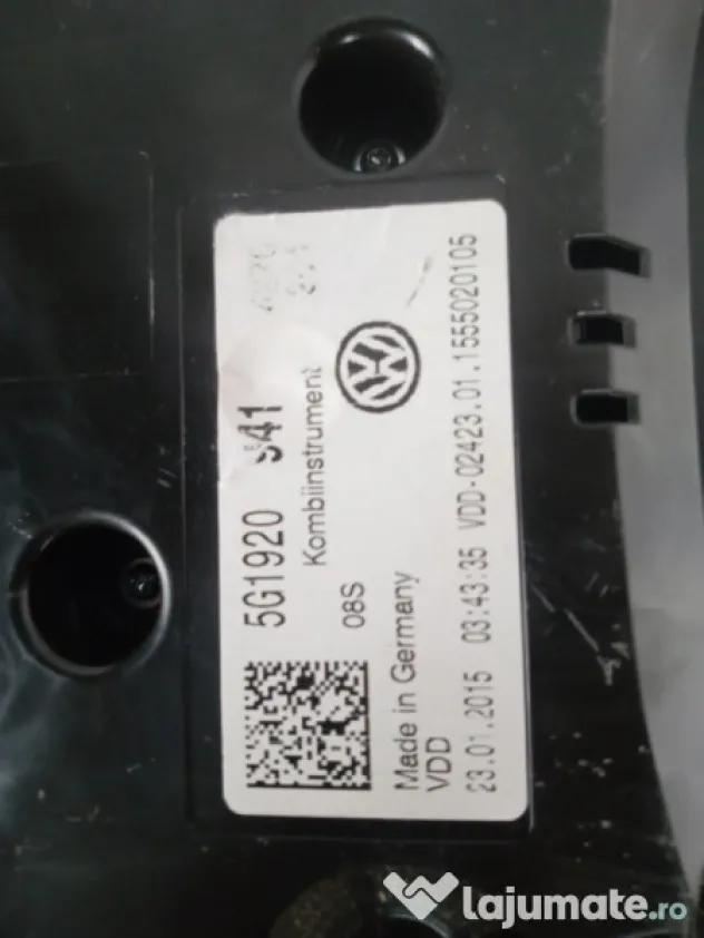 Ceasuri Bord UK Volkswagen Golf 7 Motorina 2015