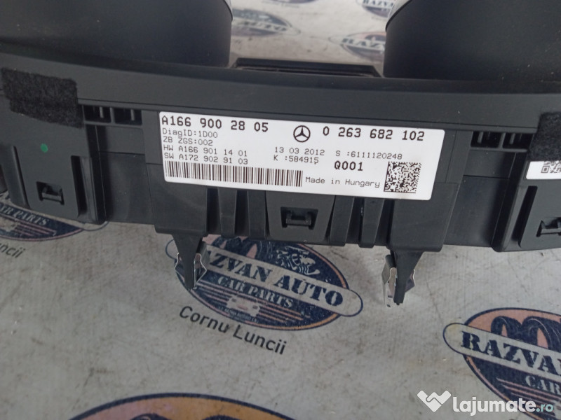 Ceasuri Bord UK Mercedes ML 3.0 Motorina 2012