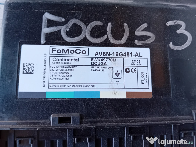 Calculator confort Ford Focus 3
