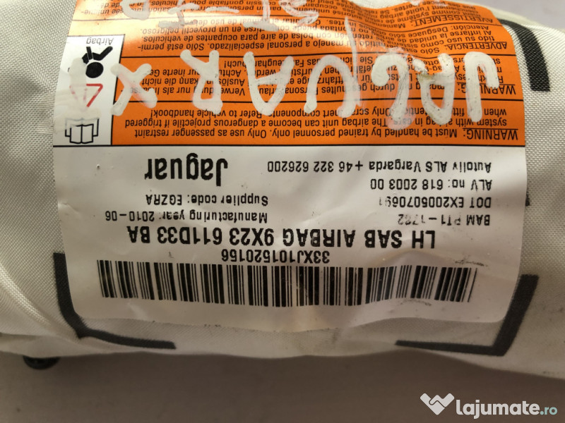 Airbag scaun stanga fata Jaguar XF 2010