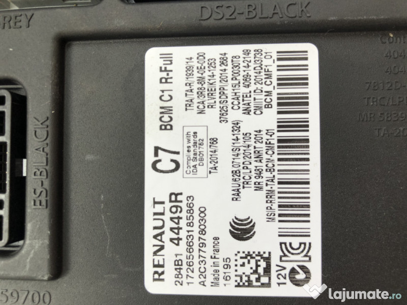 Calculator confort Renault Megane 4 2018