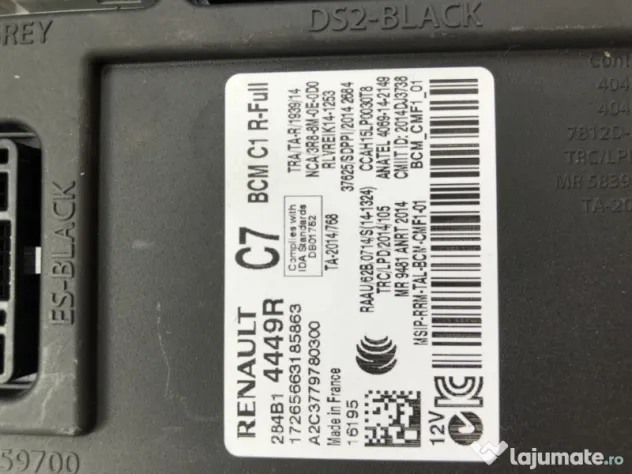 Calculator confort Renault Megane 4 2018