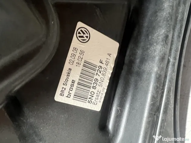 Macara geam stanga spate Volkswagen Tiguan 2008