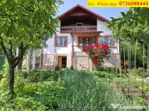 Casa 5 camere,util 112mp,beci,garaj,1200mp intravilan livada,deschidere 45m,Slanic
