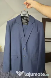 Costum barbati bleumarin 