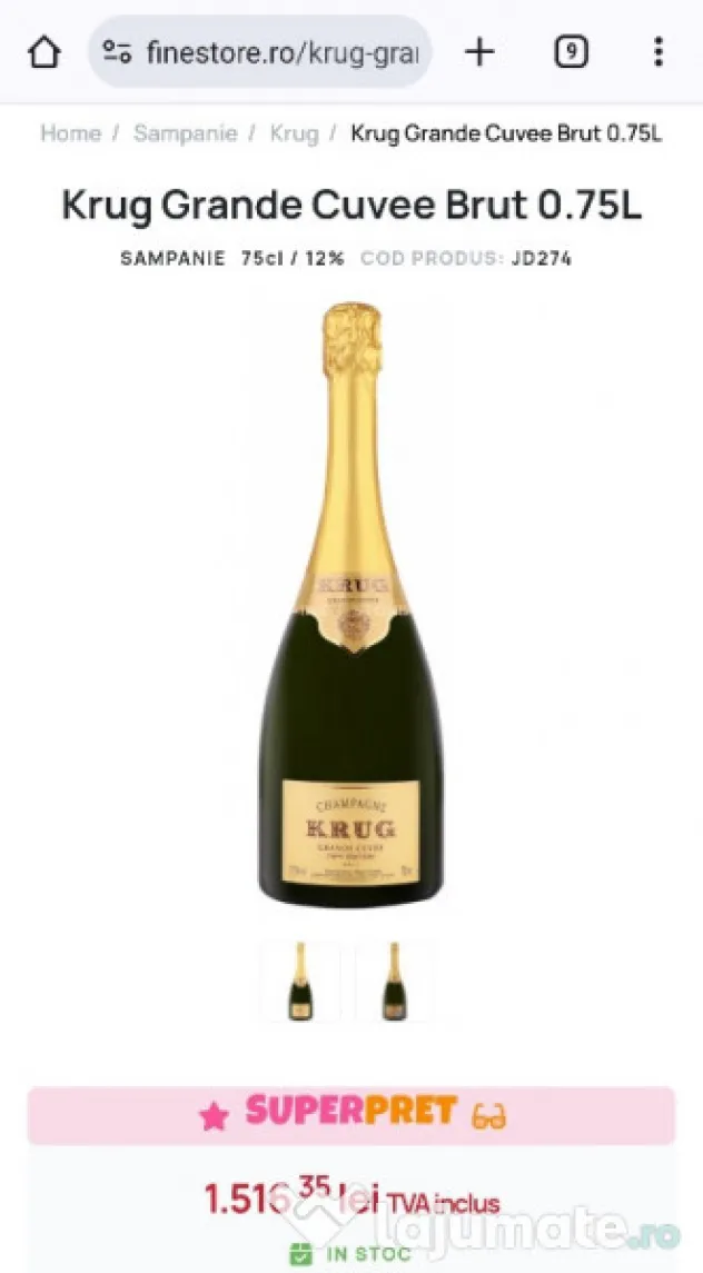 Sampanie Dom Perignon Vintage 2013