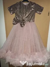 Rochie de ocazie pentru fete cu volane SELENA - Mon bebe (9 - 10 ani) 